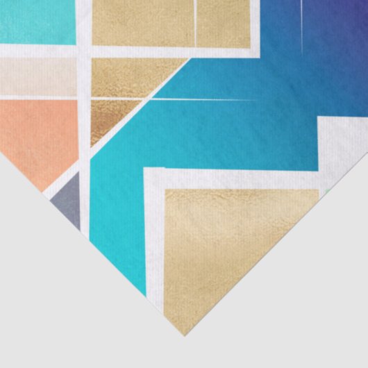 Modernes geometrisches Design Seidenpapier (Detail)