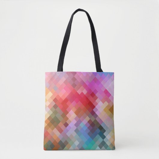 Modernes geometrisches Diamantmuster #10 Tasche (Vorderseite)