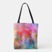 Modernes geometrisches Diamantmuster #10 Tasche (Rückseite)