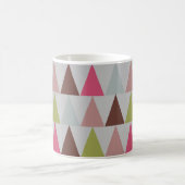 Modernes geometrisches Dreiecksmuster Kaffeetasse (Mittel)