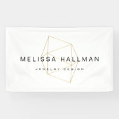 Modernes geometrisches Edelstein Banner (Horizontal)