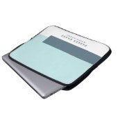 Modernes geometrisches, einfaches Design Laptopschutzhülle (Vorne Knopf)