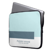 Modernes geometrisches, einfaches Design Laptopschutzhülle (Vorderseite Links)