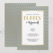 Modernes geometrisches einladung (Vorne/Hinten)