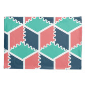 Modernes geometrisches Farbkissengehäuse - Stilvol Kissenbezug (Rückseite)