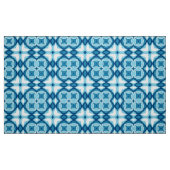 Modernes geometrisches Fliesenmuster Denim Blue & Stoff (Fat Quarter (45,7 x 55,9 cm))