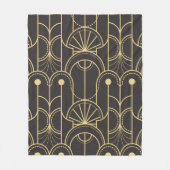 Modernes geometrisches Fliesenmuster Fleecedecke (Vorderseite)