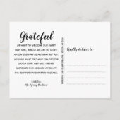 Modernes geometrisches Foto Brith Ankündigungspostkarte (Rückseite)