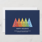 Modernes geometrisches Foto Feiertagskarte (Vorderseite)