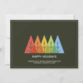 Modernes geometrisches Foto Feiertagskarte (Vorderseite)