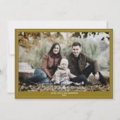 Modernes geometrisches Foto Feiertagskarte (Rückseite)