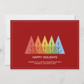 Modernes geometrisches Foto Feiertagskarte (Vorderseite)