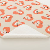 Modernes geometrisches Foxmuster Sherpadecke (3/4)