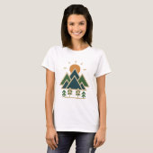 Modernes geometrisches Gebirge - Erlebnis T - Shir T-Shirt (Vorne ganz)