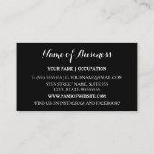 Modernes geometrisches Gelb- und Schwarzreinigungs Visitenkarte (Rückseite)