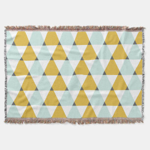 Modernes geometrisches, gelbes Dreiecksmuster Decke
