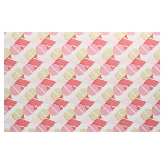 Modernes geometrisches GlasValentinsgruß-Gewebe Stoff (Fat Quarter (45,7 x 55,9 cm))