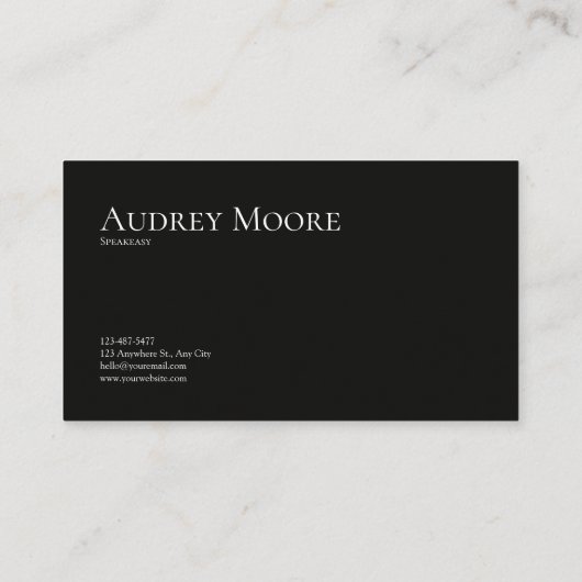 Modernes geometrisches Gold Leaf Schwarz/Weiß Visitenkarte (Rückseite)