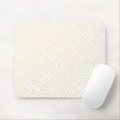 Modernes geometrisches Gold quadriert Muster auf Mousepad (Mit Mouse)