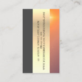 Modernes geometrisches Gold, Scheren Visitenkarte (Rückseite)