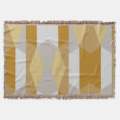 Modernes geometrisches Gold und Grau Decke (Vorderseite)