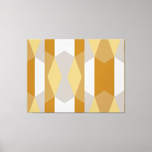 Modernes geometrisches Gold und Grau Leinwanddruck