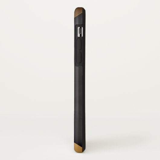 Modernes geometrisches Gold und schwarzer Hintergr Case-Mate iPhone Hülle (Hinten/Links)
