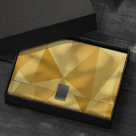 Modernes geometrisches Goldgewebe für Geschenkarti Seidenpapier