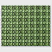 Modernes geometrisches grünes Muster Geschenkpapier (Flach)