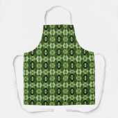 Modernes geometrisches grünes Muster Schürze (Vorderseite)