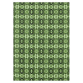 Modernes geometrisches grünes Muster Tischdecke (Vorderseite)