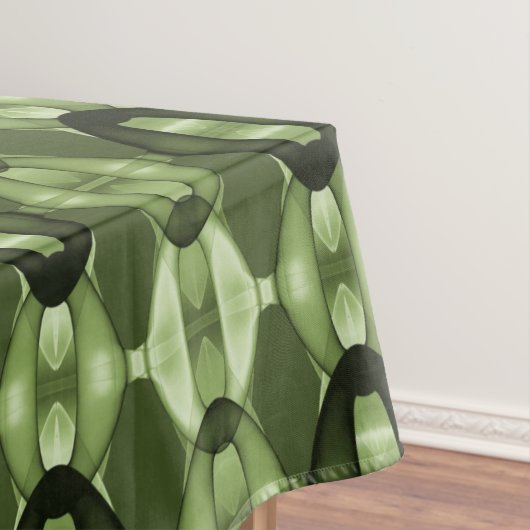 Modernes geometrisches grünes Muster Tischdecke (Beispiel)
