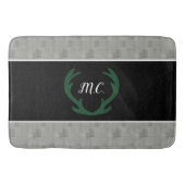 Modernes geometrisches Hahnentrittmuster Muster Pe Badematte (Vorderseite)