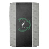 Modernes geometrisches Hahnentrittmuster Muster Pe Badematte (Vorderseite Vertikal)