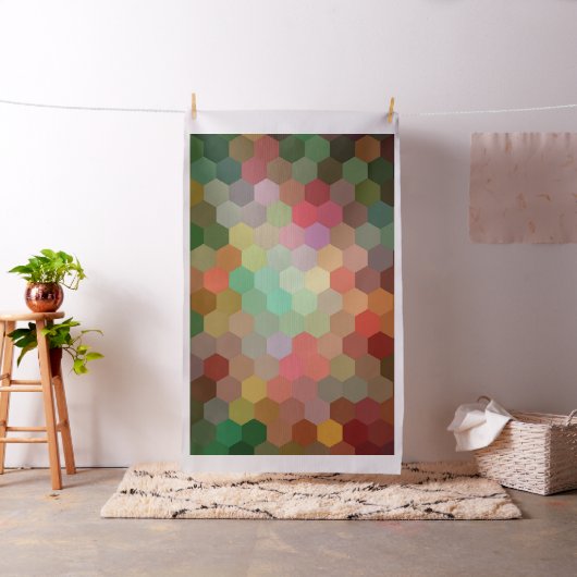 Modernes geometrisches Hexagon-Muster #7 Stoff (Beispiel)