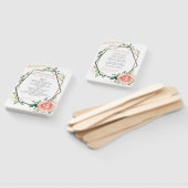 Modernes geometrisches Hochzeitsprogramm für Gold Fächer (Non-assembled)