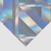 Modernes geometrisches Holografisches Pastel-Rainb Seidenpapier (Detail)