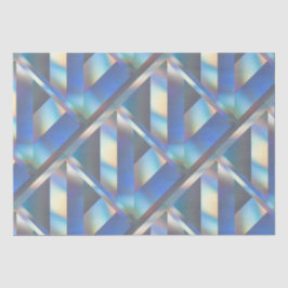 Modernes geometrisches Holografisches Pastel-Rainb Seidenpapier