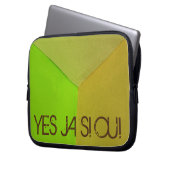 Modernes geometrisches konfiguratives Foto mit bel Laptopschutzhülle (Vorderseite Links)