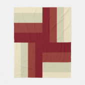 Modernes geometrisches Kreuzmuster Fleecedecke (Vorderseite)