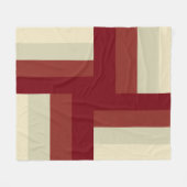 Modernes geometrisches Kreuzmuster Fleecedecke (Vorderseite (Horizontal))