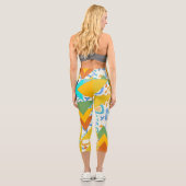 Modernes geometrisches Kunstwerk Mitte des Jahrhun Capri Leggings (Rückseite)