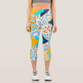 Modernes geometrisches Kunstwerk Mitte des Jahrhun Capri Leggings (Vorderseite)