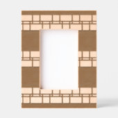 Modernes geometrisches Laserbild Geätzte Rahmen (Vorderseite)