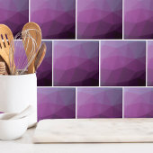 Modernes geometrisches Lila Gradient Fliese