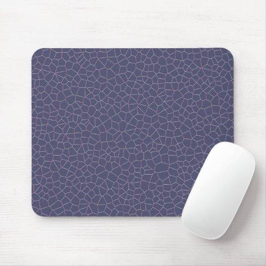 Modernes geometrisches Lila Marmormuster | Mousepad (Mit Mouse)