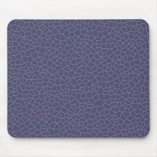 Modernes geometrisches Lila Marmormuster | Mousepad (Vorne)