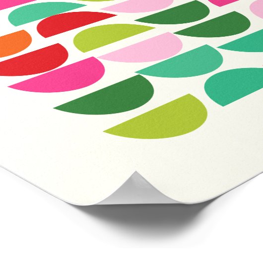 Modernes geometrisches Mauerwerk Poster (Ecke)