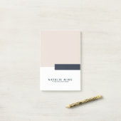 Modernes geometrisches Minimalistisch Post-it Klebezettel (Auf Schreibtisch)