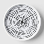 Modernes geometrisches Minimalistisches Dot Uhr (Vorderseite)